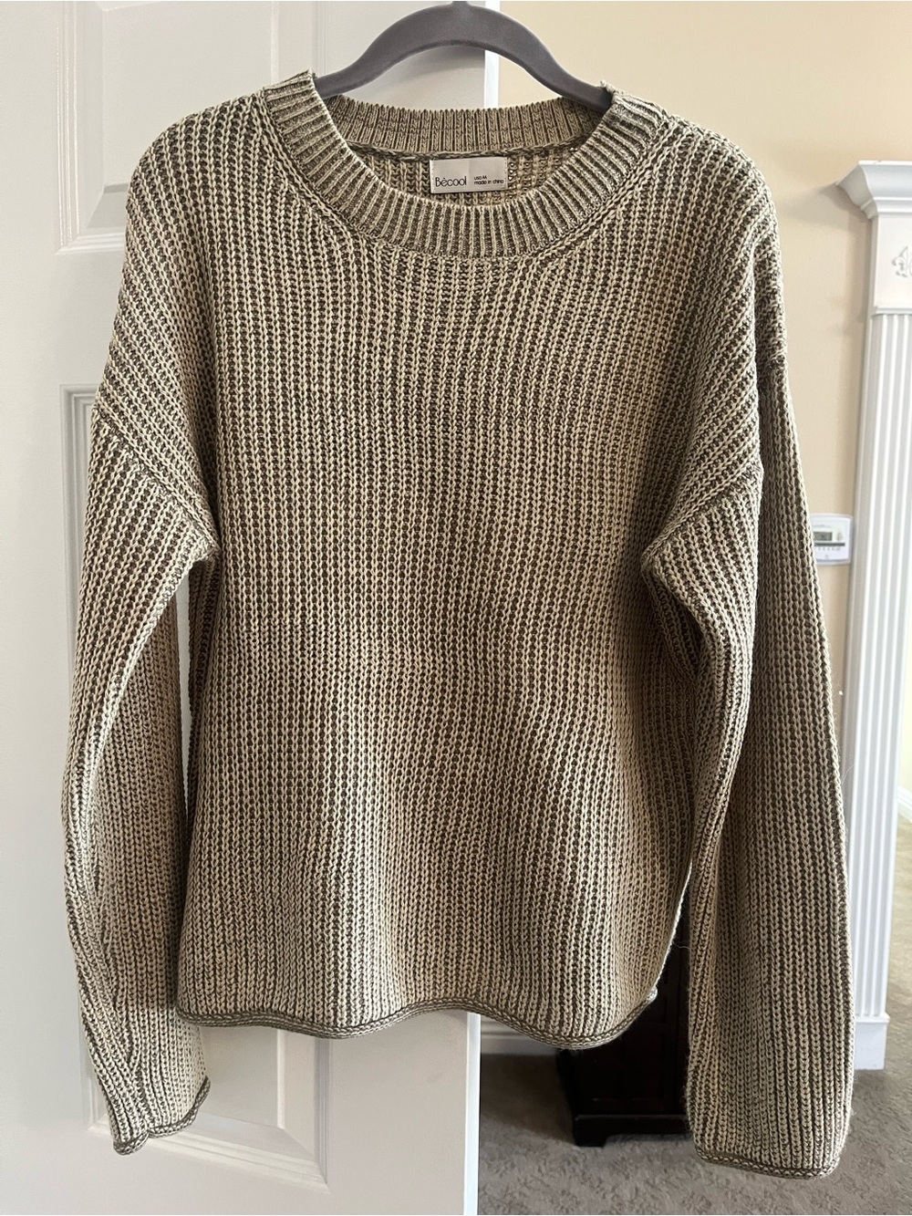 Becool Crewneck Sweater in Olive